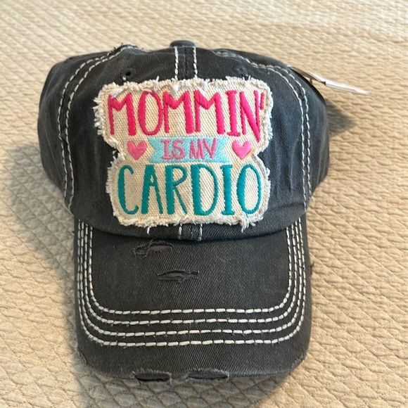 Mommin Is My Cardio Ballcap Hat - Picture 1 of 3